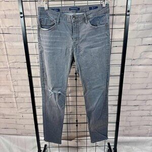Vigoss Marley Super Skinny Gray Jeans W32 L29 Mid Rise Distressed